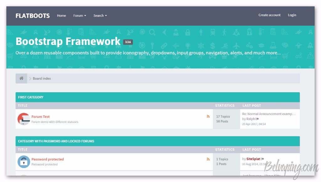 FLATBOOTS Theme PHPBB 3.2
